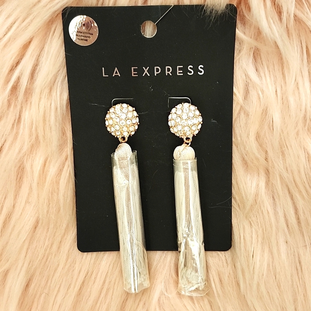 Brand New LA EXPRESS BLING TASSLE FASHION EARRINGS